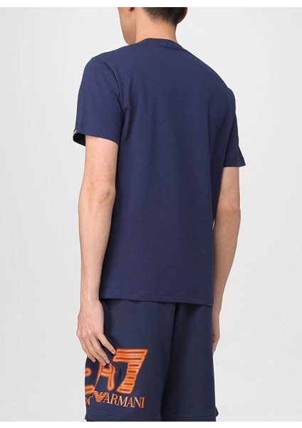 Bisiklet Yaka Lacivert Erkek T-Shirt 3DPT37PJMUZ fırsatları