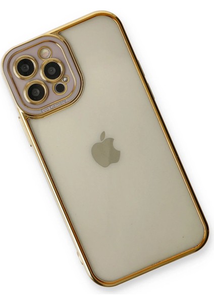 iPhone 12 Pro Max Kılıf Liva Lens Silikon - Lila - NFND8592-3018