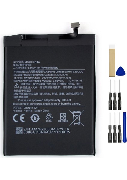 Xiaomi Redmi Note 7 Pro BN4A Batarya Pil Tamir Seti ve Pil Bandı