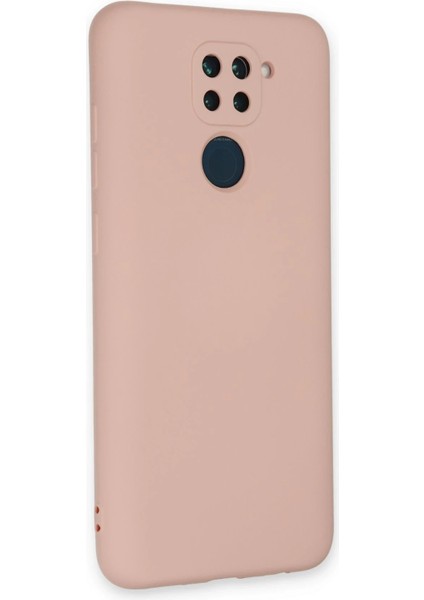 Xiaomi Redmi Note 9 Kılıf Nano Içi Kadife Silikon - Pudra - NFND5120-1721
