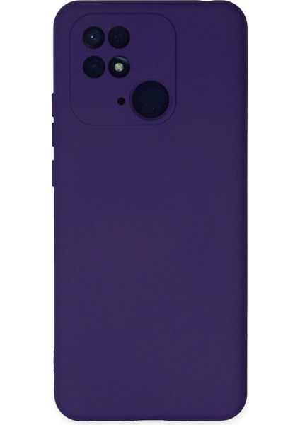 Xiaomi Redmi 10C Kılıf Nano Içi Kadife Silikon - Mor - NFND1856-1696