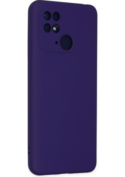 Xiaomi Redmi 10C Kılıf Nano Içi Kadife Silikon - Mor - NFND1856-1696