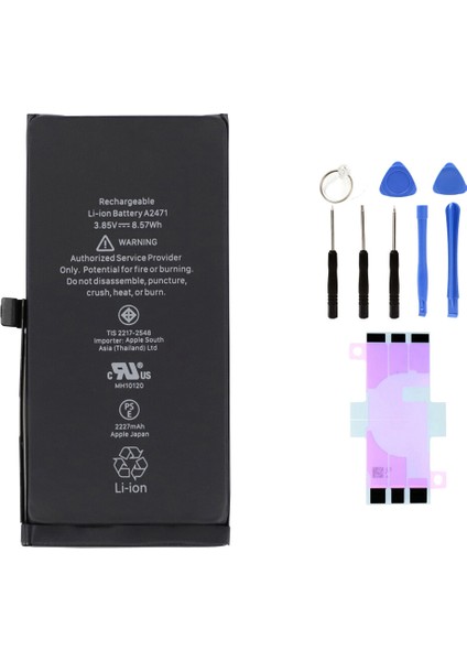IPhone 12 Mini Uyumlu Batarya Pil Tamir Seti ve Pil Bandı