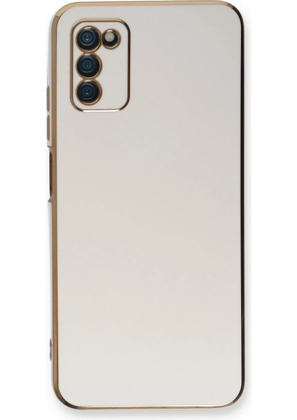Samsung Galaxy A03S Kılıf Volet Silikon - Beyaz - NFND6690-5069