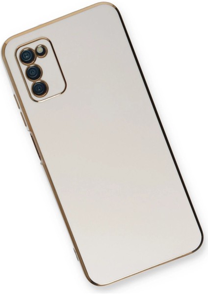 Samsung Galaxy A03S Kılıf Volet Silikon - Beyaz - NFND6690-5069
