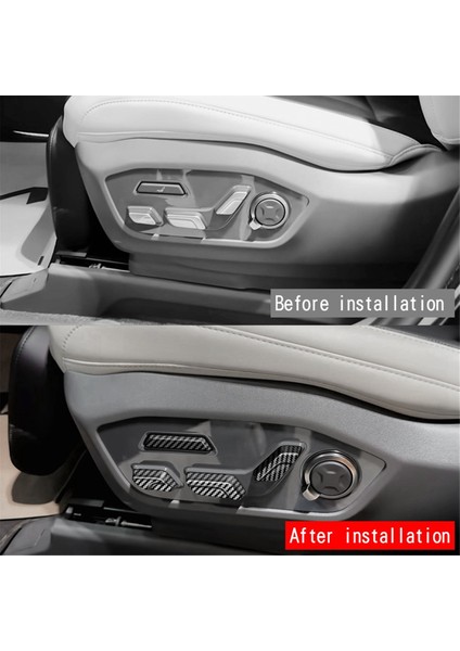 Araba Elektrikli Koltuk Düğmesi Trim Sticker Ev9 2023 2024 Düğmesi (Yurt Dışından)