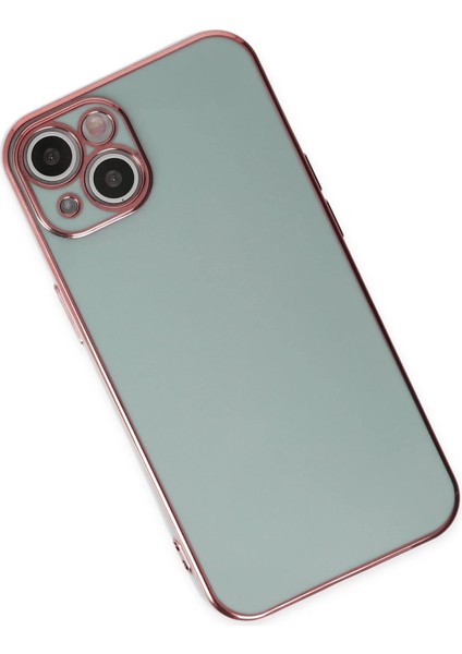 iPhone 14 Kılıf Volet Silikon - Açık Yeşil - NFND5574-6397