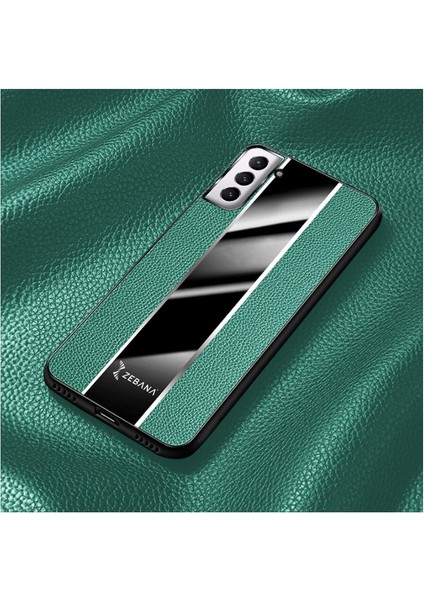 Samsung Galaxy S25 Uyumlu Kılıf Zebana Premium Deri Kılıf Yeşil modelleri