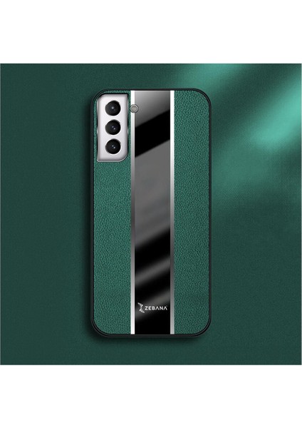 Samsung Galaxy S25 Uyumlu Kılıf Zebana Premium Deri Kılıf Yeşil fırsatları