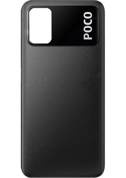 Xiaomi Xiaomi Poco M3 Siyah Arka Pil Kapağı Batarya Kapağı