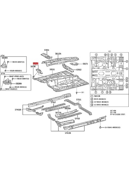 Ön Sol Zemin Ayak Dayama Kapağı 58190-35032 2003-2014 (Yurt Dışından) fırsatları