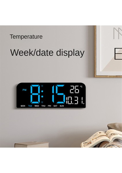 Sıcaklık Tarih 2-Alarm Geri Sayımlı LED Duvar Saati -B (Yurt Dışından) fırsatları