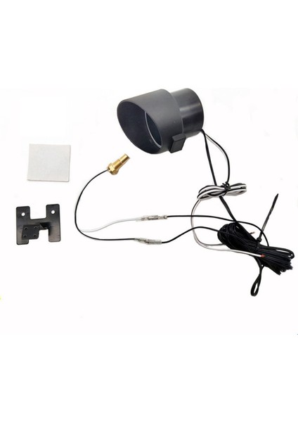 2'si 1 Arada 12V 24V Yuvarlak LED Dijital Araba Kamyon Su Sıcaklık Ölçer Kırmızı (Yurt Dışından) modelleri