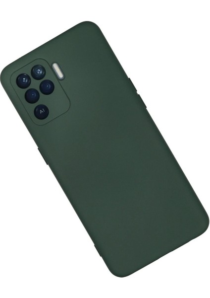 Oppo Reno 5 Lite Kılıf Nano Içi Kadife Silikon - Koyu Yeşil - NFND4025-1884 modelleri