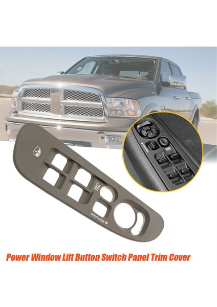 5HZ71WL5AA Sol Ön Cam Kaldırma Anahtarı Düğmesi Çerçeve Trim Kapağı (Yurt Dışından)