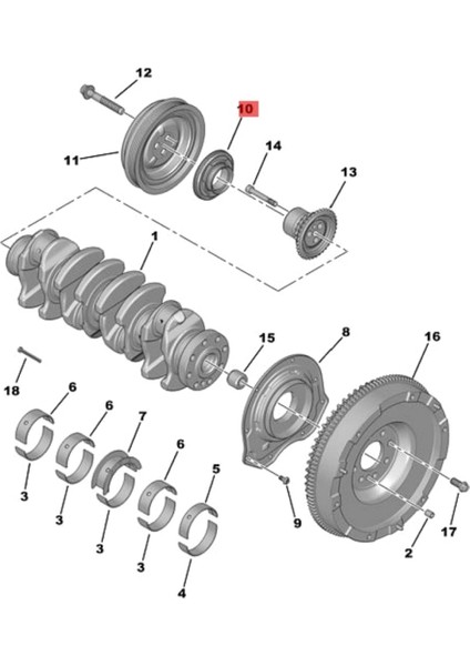 Krank Mili Yağ Keçesi 1116905 Için (Yurt Dışından)