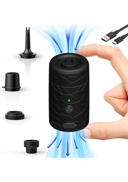 Şişme Ürünler Için Mini Elektrikli Hava Pompası Taşınabilir Hava Yatağı Pompası (Yurt Dışından)