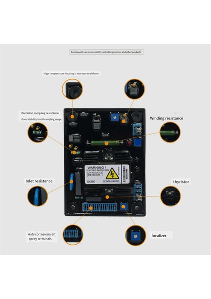 500KW Fırçasız Jeneratörler Için SX440 Avr Jeneratör Voltaj Regülatörü (Yurt Dışından)
