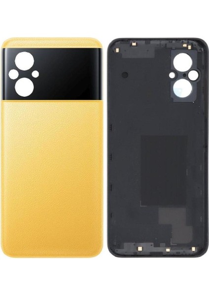 Xiaomi Poco M5 Sarı Arka Pil Kapağı Batarya Kapağı