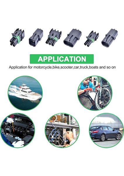 360 Adet Su Geçirmez Otomotiv Elektrik Konnektörü (Yurt Dışından) modelleri