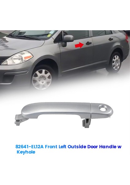 2007-2012 Krom Ön Sol Dış Kapı Kolu (Yurt Dışından)