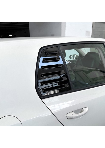 Golf 6 08-12 Için Araba Parlak Siyah Arka Panjur Kapağı Çıkartmaları (Yurt Dışından) indirimleri