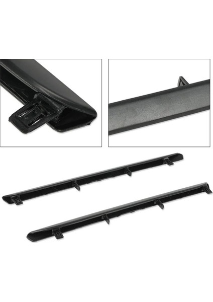 1 Çift Arka Tampon Alt Trim Şerit Kalıp Plaka Kapağı (Yurt Dışından)