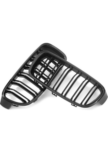 Araba Izgarası Parlak Siyah Çift Çubuk Yükseltilmiş Versiyon Orta Izgara (Yurt Dışından) indirimleri