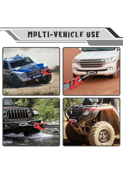 38IN Vinç Kancası Ağır Hizmet Tipi Sentetik Halat Vinç Kablosu Atv Utva (Yurt Dışından)