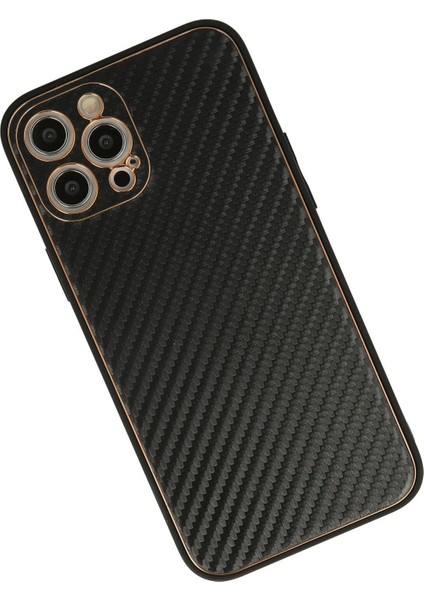 iPhone 12 Pro Kılıf Coco Karbon Silikon - Siyah - NFND7716-7479