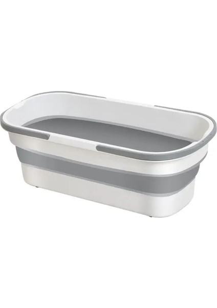 Taşınabilir Silikon Kova Ev Büyük Paspas Kovası Dikdörtgen (Yurt Dışından)