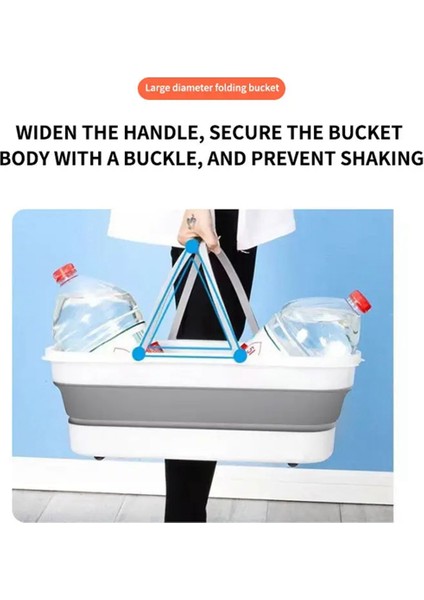 Taşınabilir Silikon Kova Ev Büyük Paspas Kovası Dikdörtgen (Yurt Dışından) fiyatları