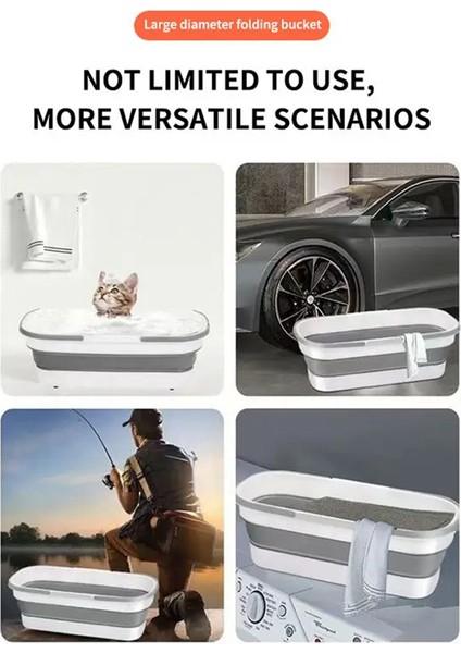 Taşınabilir Silikon Kova Ev Büyük Paspas Kovası Dikdörtgen (Yurt Dışından) modelleri