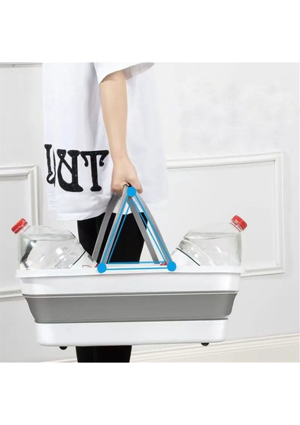 Taşınabilir Silikon Kova Ev Büyük Paspas Kovası Dikdörtgen (Yurt Dışından) fırsatları