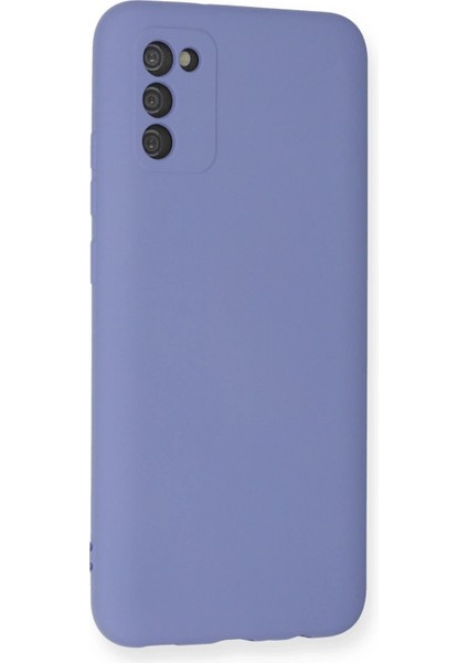 Samsung Galaxy A03S Kılıf Nano Içi Kadife Silikon - Lila - NFND6200-5486