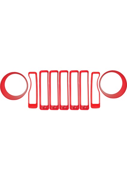 2018 Için Kırmızı Ön Izgara Çerçevesi Far Halkası Örgü Halkası (Yurt Dışından) fiyatları