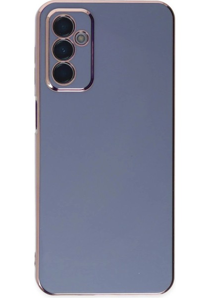 Samsung Galaxy A04S Kılıf Volet Silikon - Mavi - NFND2242-2237