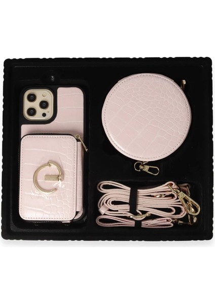 iPhone 14 Pro Kılıf Ermes Kapak - Pembe - NFND7460-8026