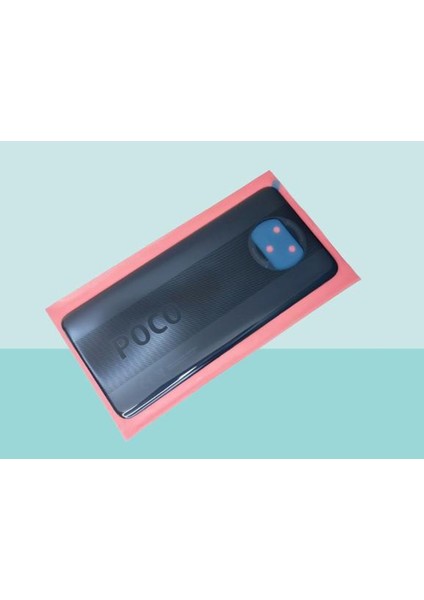 Xiaomi Xiaomi Poco X3 Siyah Arka Pil Kapağı Batarya Kapağı