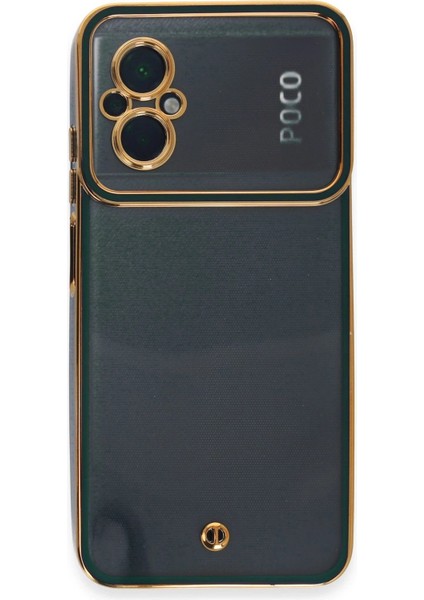 Xiaomi Poco M5 Kılıf Liva Lens Silikon - Yeşil - NFND4276-3273