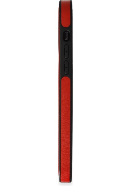 iPhone 14 Pro Kılıf Ozzi Magsafe Deri Kapak - Kırmızı - NFND3376-1665 modelleri