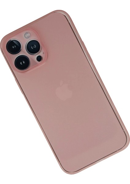 iPhone 13 Pro Max Kılıf Pp Ultra Ince Kapak - Pembe - NFND7348-1981