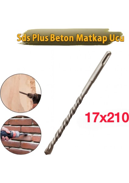 17X210 mm Sds Plus Beton Delme Matkap Ucu