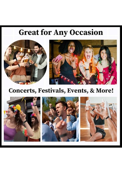 Etkinlikler Için Kol Bantları 200 Adet Su Geçirmez Bileklikler A (Yurt Dışından) fiyatları