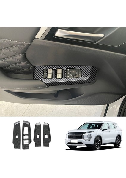 4 Adet Araba Kapısı Pencere Kaldırma Düğmesi Paneli Kapağı B (Yurt Dışından)