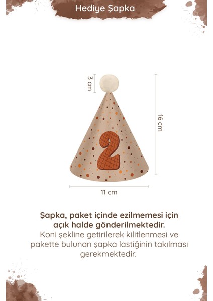 Minimal Boho Temalı 2 Yaş Doğum Günü Parti Seti (Banner, 7'li Balon, Pasta Süsü) fırsatları