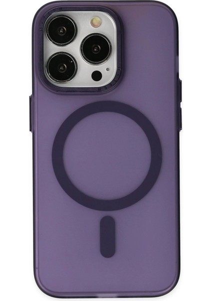 iPhone 14 Pro Kılıf Lodos Magneticsafe Mat Kapak - Mor - NFND9118-7247