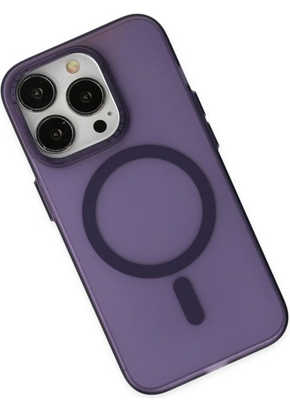 iPhone 14 Pro Kılıf Lodos Magneticsafe Mat Kapak - Mor - NFND9118-7247
