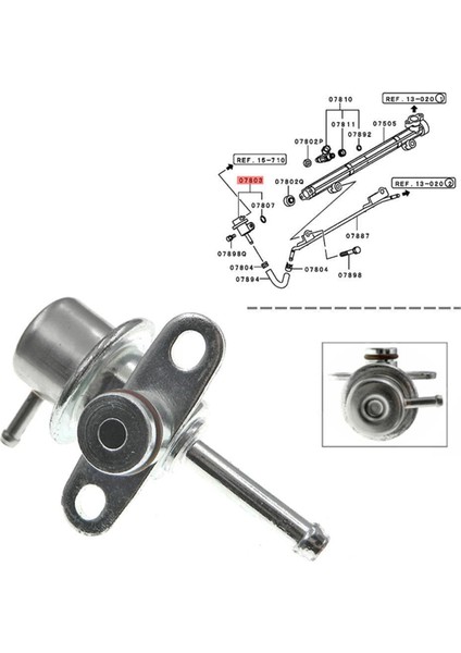 MD173985 Galant Için Yeni Yakıt Basınç Regülatörü (Yurt Dışından) indirimleri