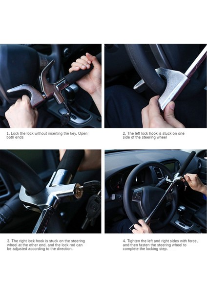 Araba Direksiyon Kilidi Tekerlek Kilidi Araç Hırsızlık Önleme Kilidi (Yurt Dışından) indirimleri